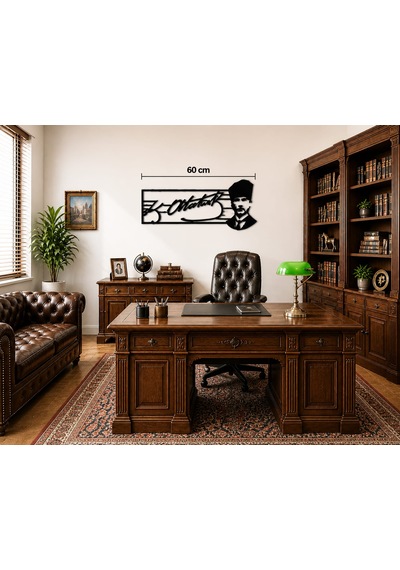 Atatürk Silüetli İmza Tablosu