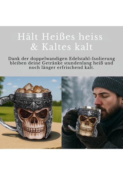 Birinci Sınıf 3d Kuru Kafa Fincan Paslanmaz Çelik Kahve, Çay, Cappuccino, Bira Gibi İçecekler İçin I Viking Skull Head Kupası İskelet Kafatası Tasarımlı Görünüm 1 Beyaz - Çok Renkli Birinci Sınıf 3d Kuru Kafa Fincan Paslanmaz Çelik Kahve, Çay, Cappuccino, Bira Gibi İçecekler İçin I Viking Skull Head Kupası İskelet Kafatası Tasarımlı Görünüm 1 Beyaz - Çok Renkli