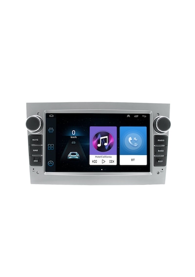 Kingwin 7 Inç Opel Uyumlu Android Carplay 4 Gb Ram 64 Gb Hafıza Multimedya Arka Kamera  Silver 7"