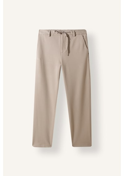 Defacto Regular Fit Fermuarlı Beli Lastikli Cepli Düz Paça Pantolon H1270ax26augr302 Gri-gr302