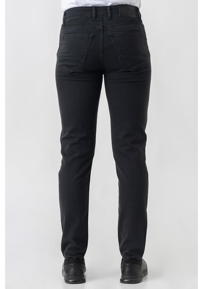 White Stone Bern J2425 Normal Fit Pamuklu Likralı 5 Cep Jean Pantolon Siyah-siyah Siyah