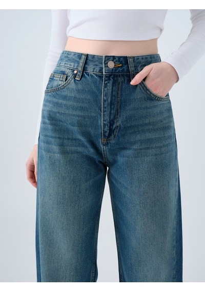 LOFT Wide Leg Regular Fit Kadın Pantolon Lf2039814 Q1.v1 Denim