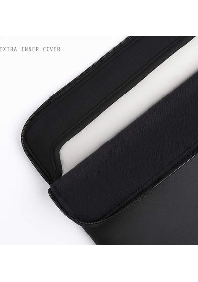 33/33.8/14 İnç Macbook Pro Ve Macbook Air, Mac Seyahat Kılıfı, İnce Pu Deri Dizüstü Bilgisayar Kılıfı M4/m3/m2/m1 2025-2021, Siyah Diğer
