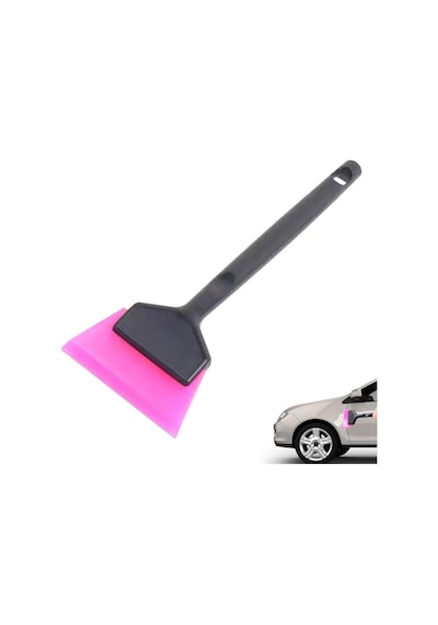 Mini Saplı Silikon Çekçek Ragle Cam Filmi Çekme Uygulama Aparatı 6x16cm Siyah Pembe Diğer