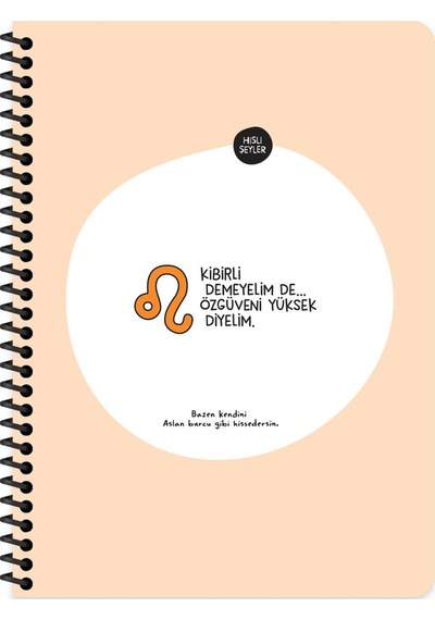Hisli Şeyler Burçlar Serisi 16,5x22,5 Kareli Spiralli Stickerli Defter - Kibirli Demeyelim De Özgüveni Yüksek Diyelim Turuncu Hisli Şeyler Burçlar Serisi 16,5x22,5 Kareli Spiralli Stickerli Defter - Kibirli Demeyelim De Özgüveni Yüksek Diyelim Turuncu