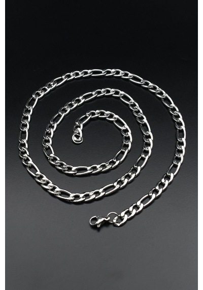 Figaro Paslanmaz Çelik Zincir 5mm 902103 Gümüş