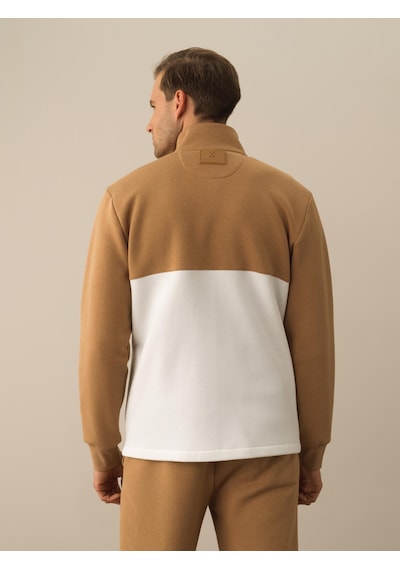 Xint Camel Pamuk Dokulu Regular Fit Sweatmont 350175