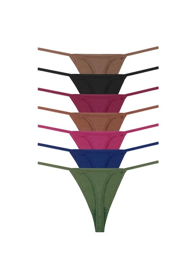 Sensu Kadın Ipli Brazilian Tanga 7'li Külot Set Karışık Renkler Kts3022 Çok Renkli Karışık Sensu Kadın Ipli Brazilian Tanga 7'li Külot Set Karışık Renkler Kts3022 Çok Renkli Karışık