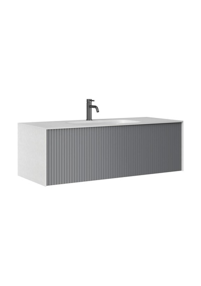 Orka Cube 120 Alt Modül + Lavabo Modul Mat Gri Diğer Orka Cube 120 Alt Modül + Lavabo Modul Mat Gri Diğer