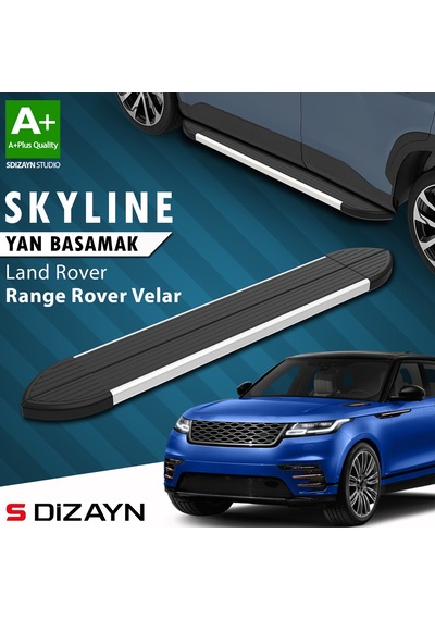 S-dizayn Land Rover Range Rover Velar Skyline Aluminyum Yan Basamak 193 Cm 2017 Üzeri A+ Kalite