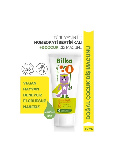 Homeopati Çocuk Diş Macunu 2+ Mandalina