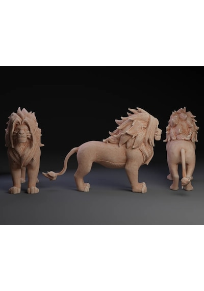 Aslan Simba Figürü - 13 Cm 3d Baskı
