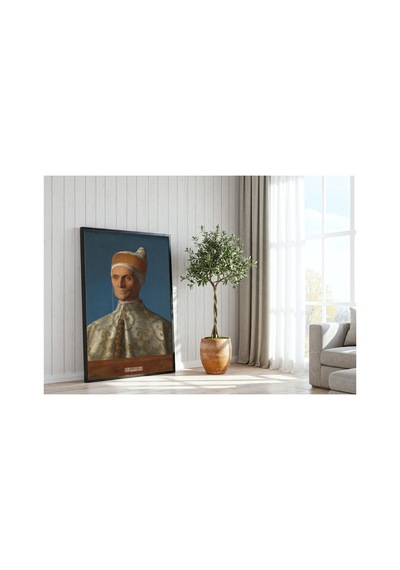Rönesans Bellini Doç Leonardo Loredan Portresi Çerçevesiz Poster 21x30 Cm A4 Tablo Rönesans
