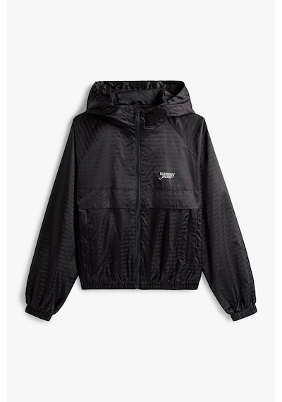 Tommy Jeans Script Kadın Siyah Yağmurluk Dw0dw20952bds-9049 Siyah
