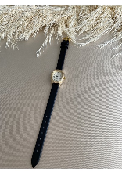 Retro Minimal Vintage Deri Kordon Kadın Kol Saati Bb0014 Gri