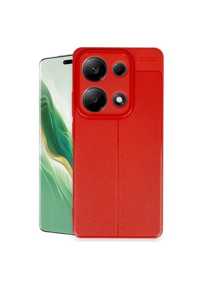Xiaomi Redmi Note 13 Pro 4g Uyumlu Kılıf Auto Focus Kapak - Kırmızı