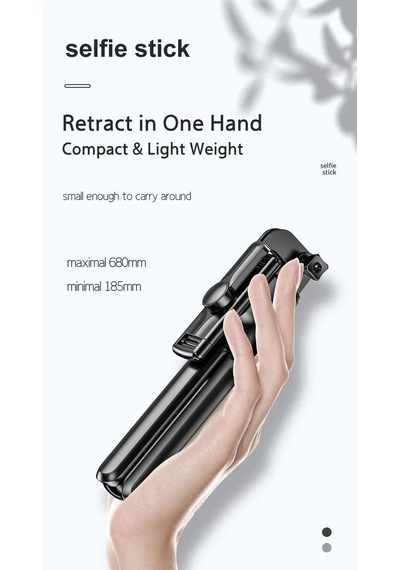 Torima Bluetootlu Kablosuz Selfie Çubuğu Ve Tripod Max. 68 Cm