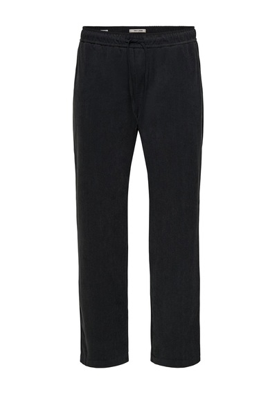Only & Sons Onsfade Normal Bel Düz Paça Pantolon Erkek Pantolon 22038971 Siyah