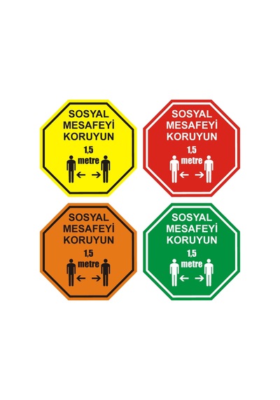 Sosyal Mesafe Uyarı (433468479)