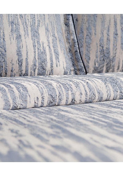 Calantha Home Collection Estella 3 Parça Lacivert Geometrik Pike Takımı 240 X 260 Cm Lacivert