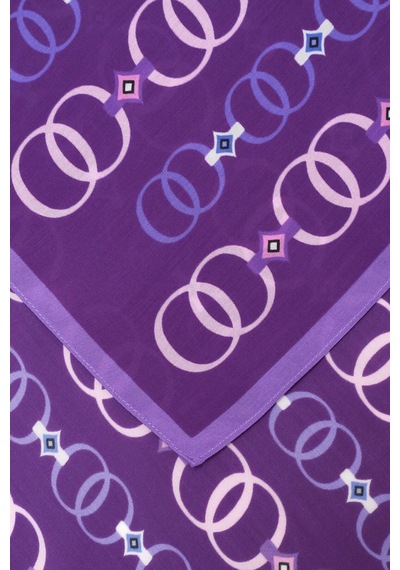 İmannoor Baklava Noor Floş Viskon Şal Mor - Purple 242 3014 080 Mor