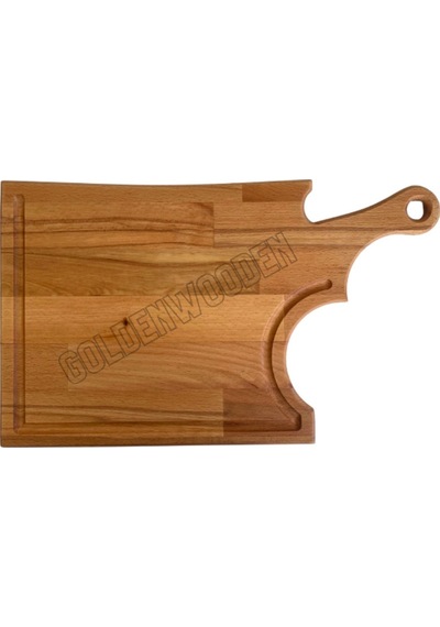 Balta Doğal Ahşap Sunum Tabağı Ahşap Sunumluk Kayın/gürgen Boy:45cm En:27cm
