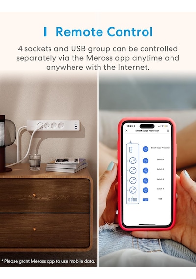 Akıllı Çoklu Priz 4 Güç 2 Usb 2 Type-c Apple Homekit Destekli Beyaz Msp844sma 0