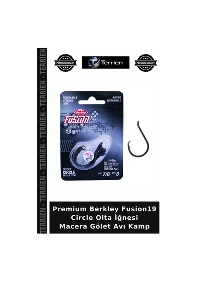 Premium Berkley Fusion19 Circle Olta İğnesi Macera Gölet Avı Kamp No:6-10lu