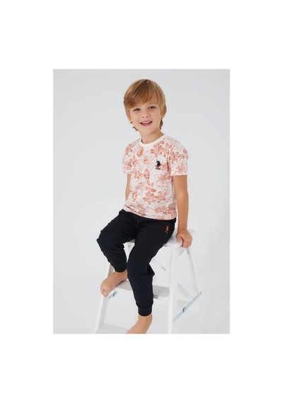 U.S. Polo Assn. U.s. Polo Assn. Flowered Beyaz Erkek Çocuk Kısa Kol Pijama Takım Vanilya U.S. Polo Assn. U.s. Polo Assn. Flowered Beyaz Erkek Çocuk Kısa Kol Pijama Takım Vanilya