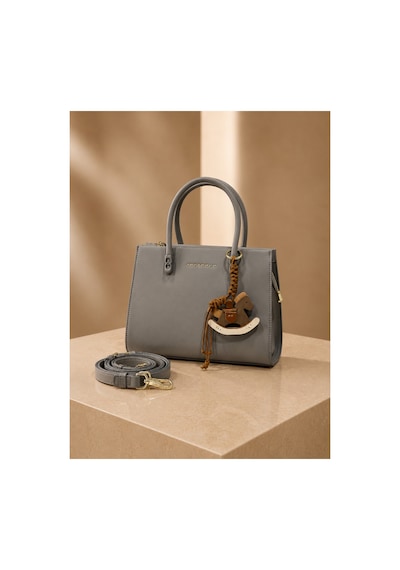 Just Polo Kadın Farmuarlı İthal Kalite Premium Şık Ve Zarif El & Omuz Çantası Ebat : 20 X 18 Cm Gri