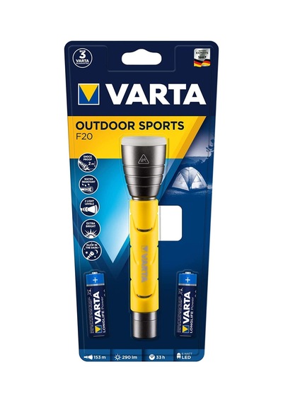 Varta Outdoor Sports F20 Led El Feneri Gri - Sarı