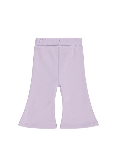 Civil Baby Civil Basic Kalp Etiketli İspanyol Paça 6-18 Ay Eşofman Altı - Lila