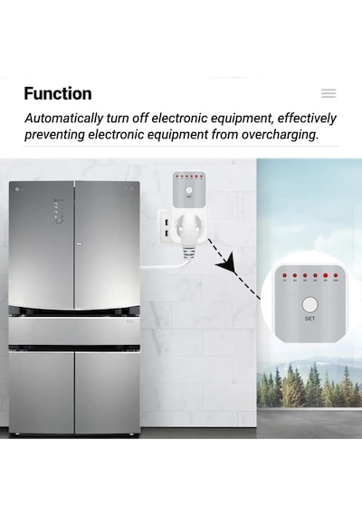 Wellhise Tm04 Geri Sayım Ayarlı Zamanlayıcı Priz - 16a 3680w Dijital Zaman Ayarlı Priz