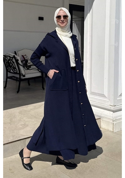 Rabia Şamlı Ada Modal Kap Lacivert Çok Renkli