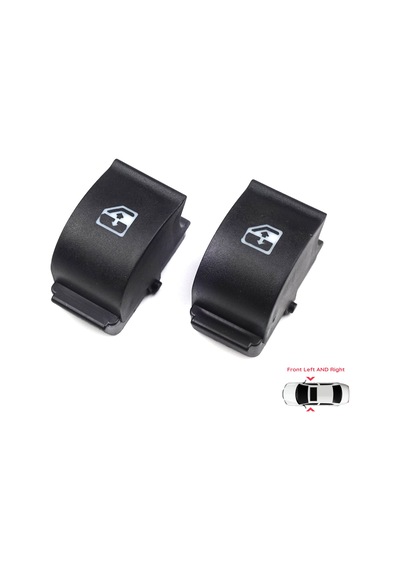 2 Adet Cam Açma Düğme Kapağı Fiat Citroen Peugeot 735417033 İçin