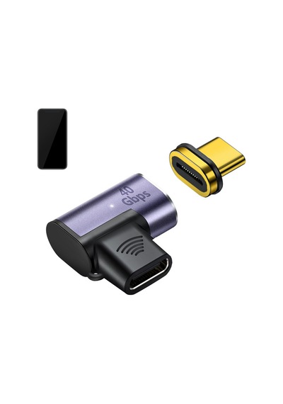 Usb4.0 Typ-c İçin Manyetik Adaptör Dirsek Kazaları Açmayı Önlemek İçin Pd İşlevi
