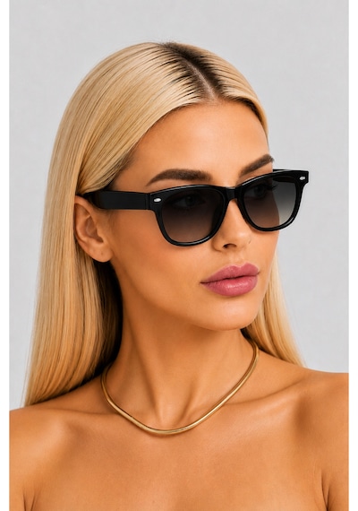Wayfarer Kadın Çapraz Kesim Güneş Gözlüğü Şık Tasarım Filtre Korumalı Çok Renkli