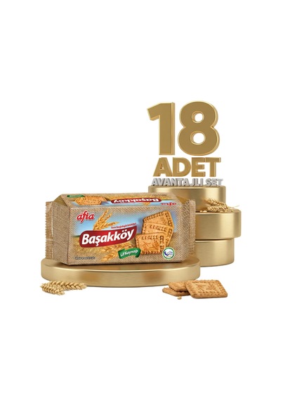 Afia Başakköy Tam Buğdaylı Bisküvi 18x110 Gr