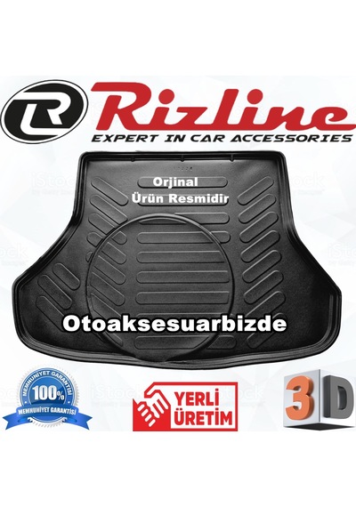 Kia Cerato Bagaj Havuz Paspası 3D Siyah 2016 Sonrası Rizline N11.5212
