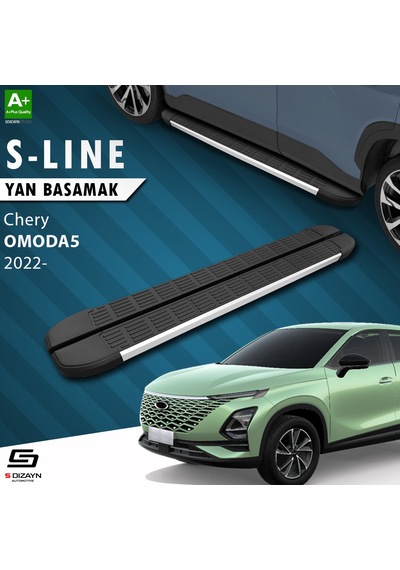 S-dizayn Chery Omoda5 S-line Aluminyum Yan Basamak 183 Cm 2022 Üzeri A+ Kalite