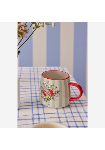 Cath Kidston Yeşil Porselen Kupa 340 Ml