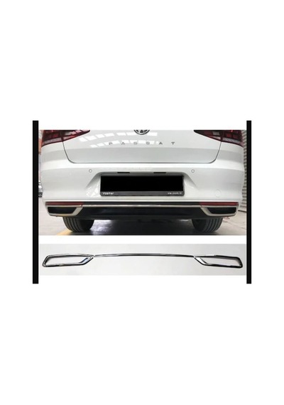 Passat B8.5 Krom Difüzör 3 Prç 2019 -2021 Uyumlu