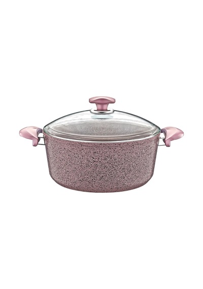 3110 - 2 Parça - Biogranit - 32x12,5 Cm 9,2 Litre - Derin Tencere, Gri Gövde, Gri Detay Grİ
