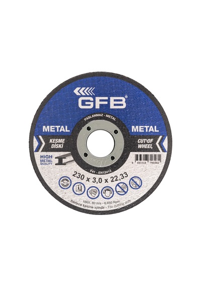 Gfb Metal Kesici Taş 230x3,0x22,23 - 5 Adet - Gfb2357
