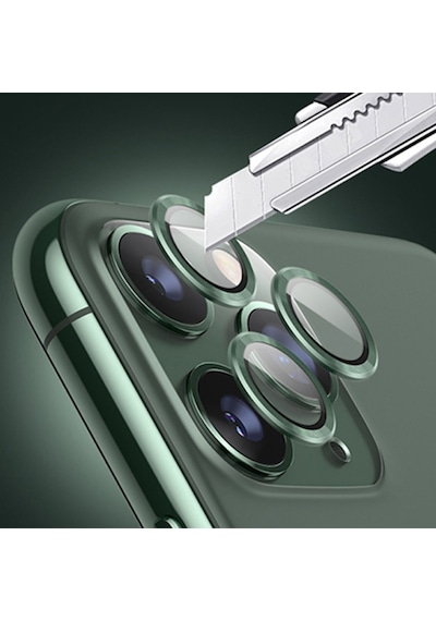 Ally Apple Uyumlu   iPhone 11 Pro-11 Pro Max Kamera Lens Koruyucu Aluminium 3 A