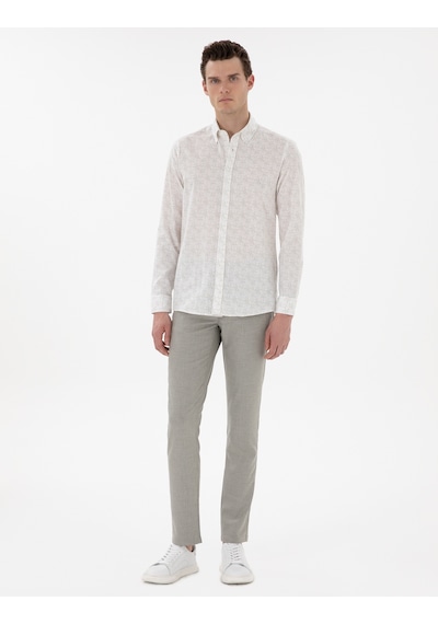 Pierre Cardin Erkek Haki Pantolon Kanvas-chino 50301803-vr027 Haki