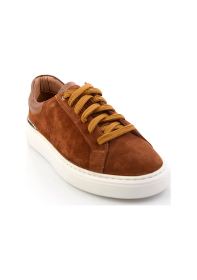 Taba Hakiki Deri Erkek Sneaker E01595327502 Taba