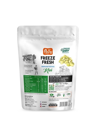 Pol S Freeze Fresh Dondurularak Kurutulmuş Kivi 20 Gr 20 G