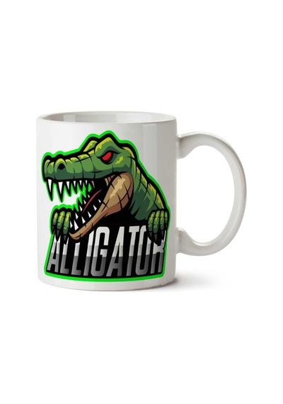 Alligator Timsah Bursaspor İki Tarafı Baskılı Kupa Bardak Çok Renkli