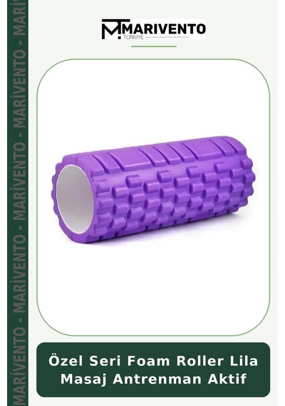 Özel Seri Foam Roller Lila Masaj Antrenman Aktif